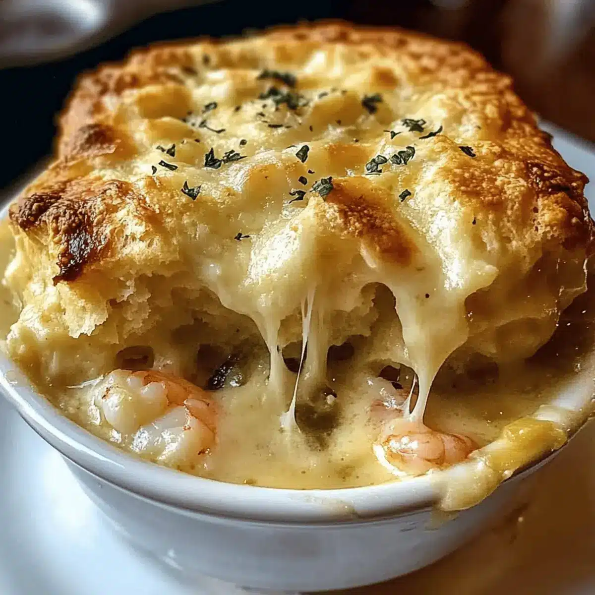 Cheddar Bay Biscuit Seafood Pot Pie