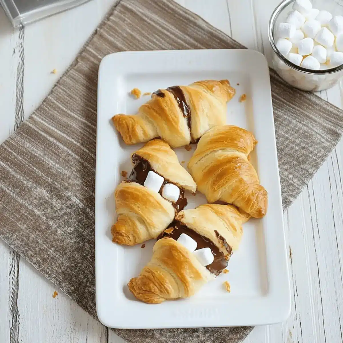 Decadent S’mores Crescent Rolls Ready in 15 Minutes 4 S’mores Crescent Rolls