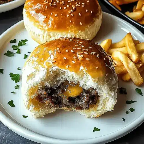Garlic Parmesan Cheeseburger Bombs