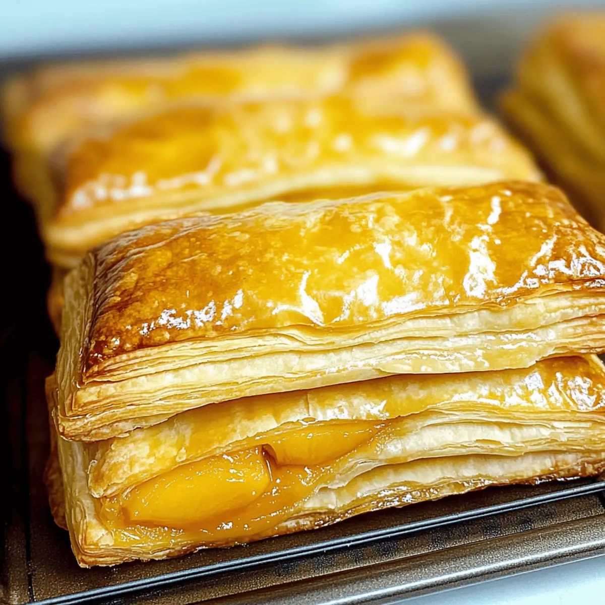 Peach Puff Pastry