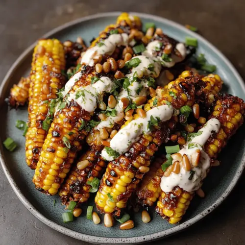 Corn Ribs with Aleppo Chili Butter & Lime Zest Cream Cheese