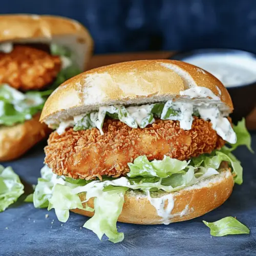 Crispy Chicken Caesar Sandwich