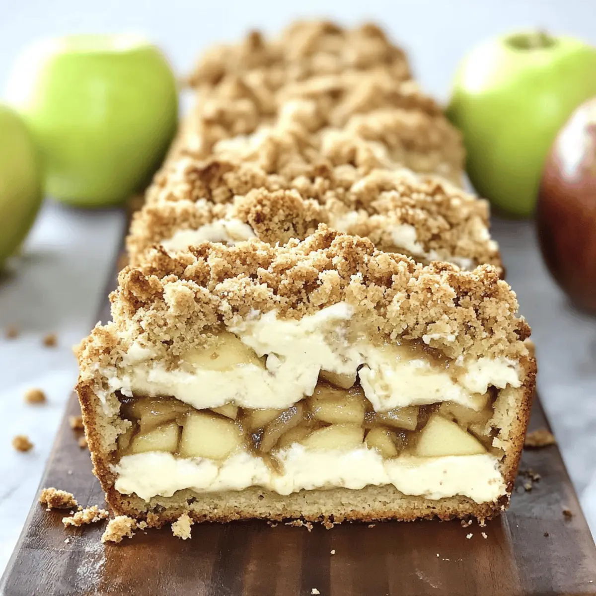Apple Crisp Cheesecake Bread