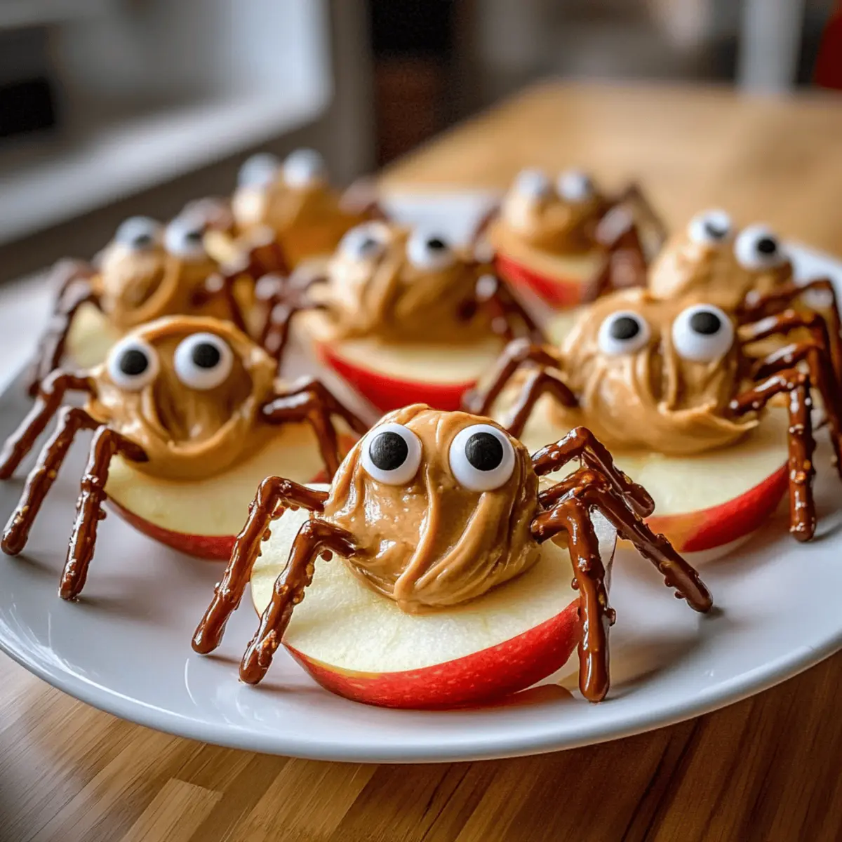 Apple Spiders Halloween Snack e0hwno