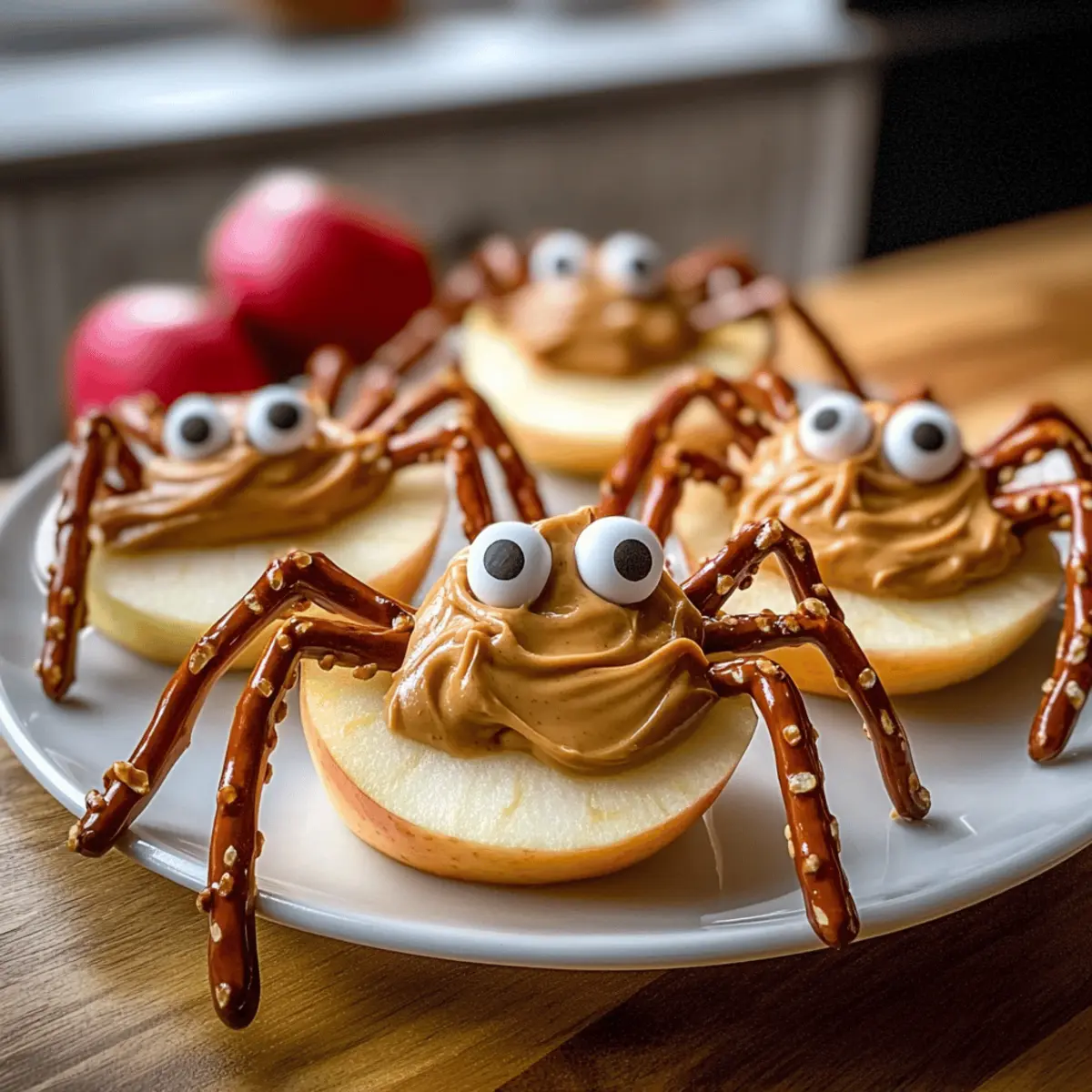 Apple Spiders Halloween Snack iroj8l