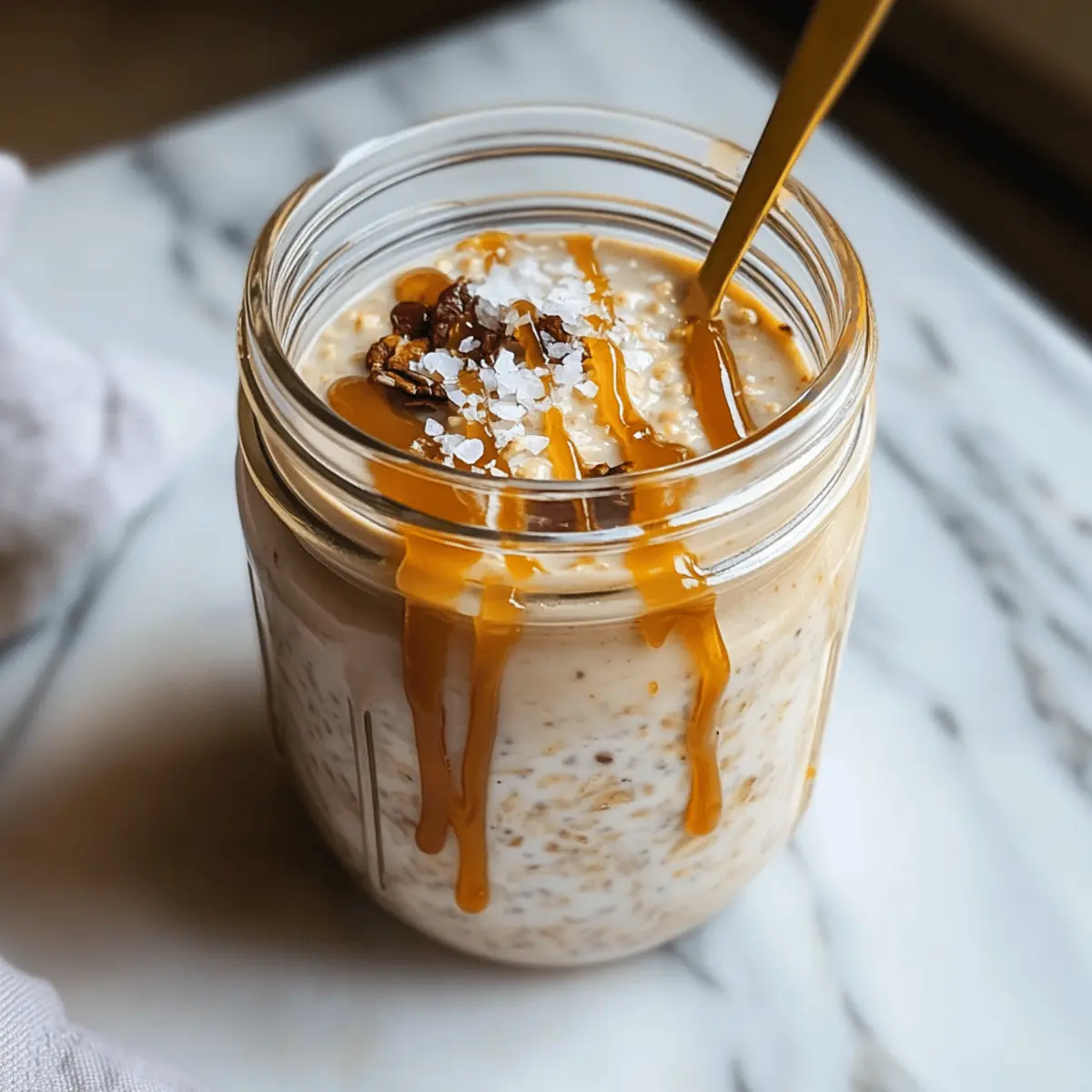 Salted Caramel Overnight Oats bcs5go