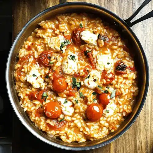 Tomato Mozzarella Risotto