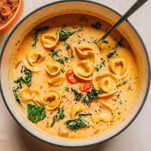 Creamy Tuscan Tortellini Soup