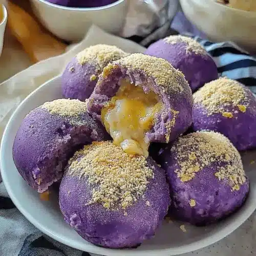 Ube Pandesal with Melty Cheese