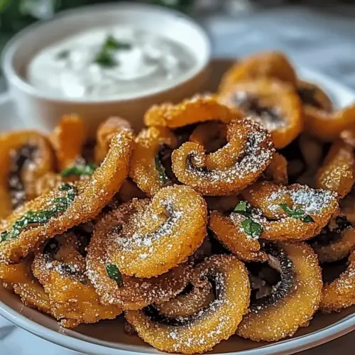 Fried Sliced Mushrooms