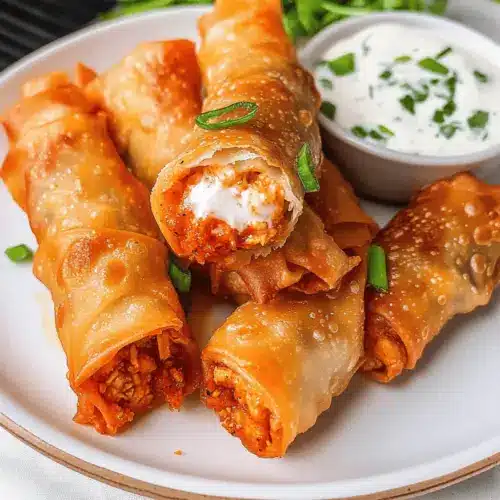 Buffalo Chicken Egg Rolls