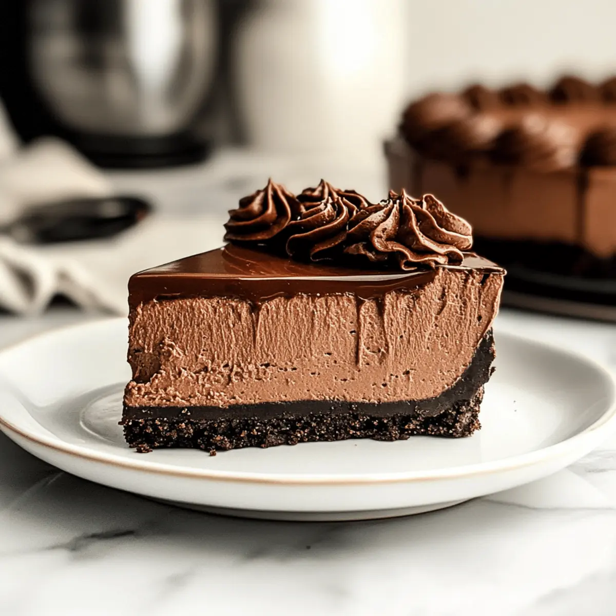 Rich & Creamy Chocolate Cheesecake