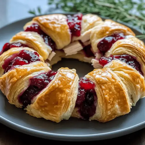 Turkey Cranberry Crescent Ring Recipe