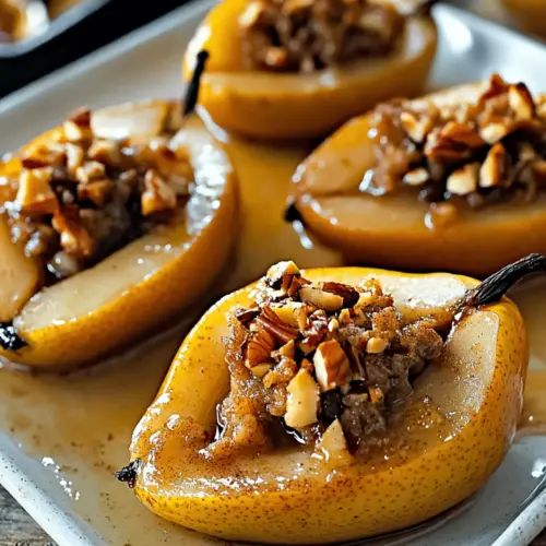Cinnamon Stuffed Pears