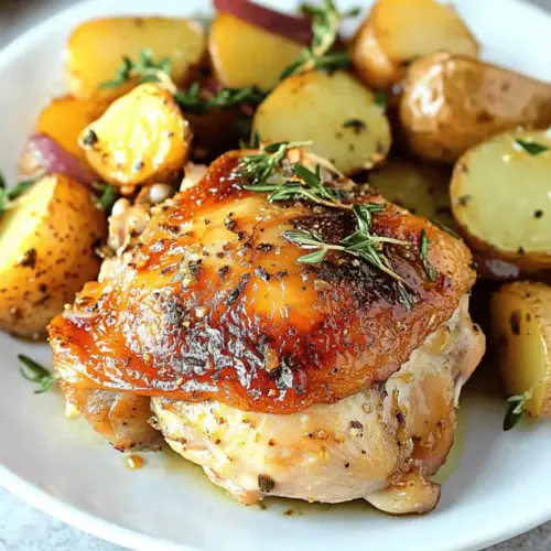 Garlic Chicken with Roasted Potatoes