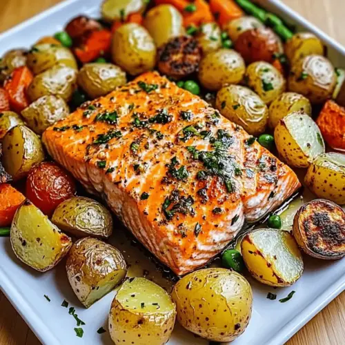 Sheetpan Salmon and Potatoes With Veggies