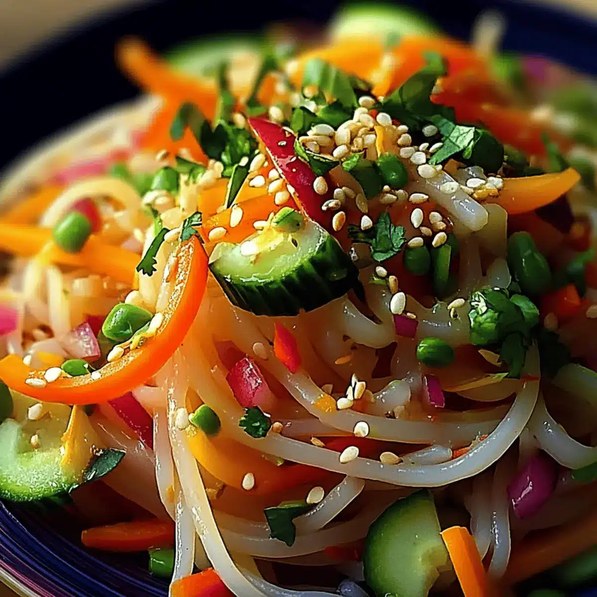 Asian Noodle Salad with Ginger Lime Dressing rolr1l