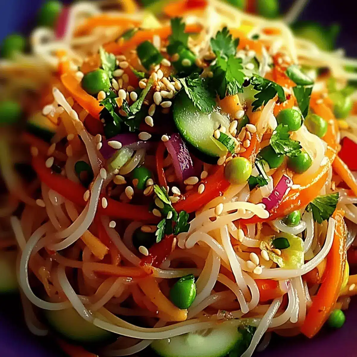 Asian Noodle Salad with Ginger Lime Dressing uycvfn