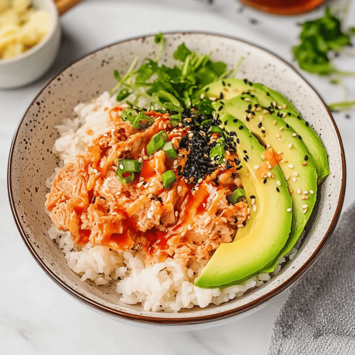 Canned Tuna Sushi Bowl e8zjhf