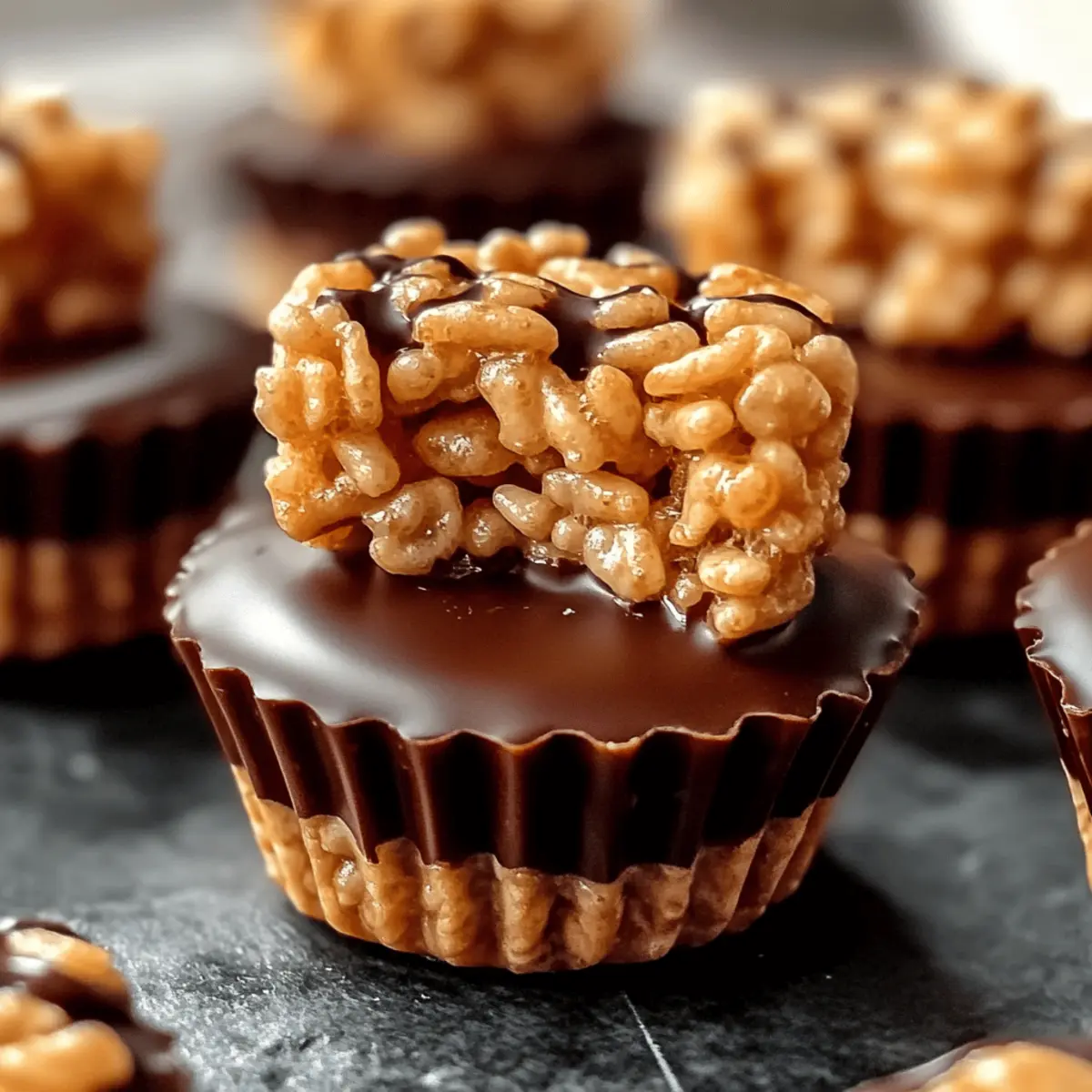 Chocolate Peanut Butter Rice Krispie Cups hrjjof