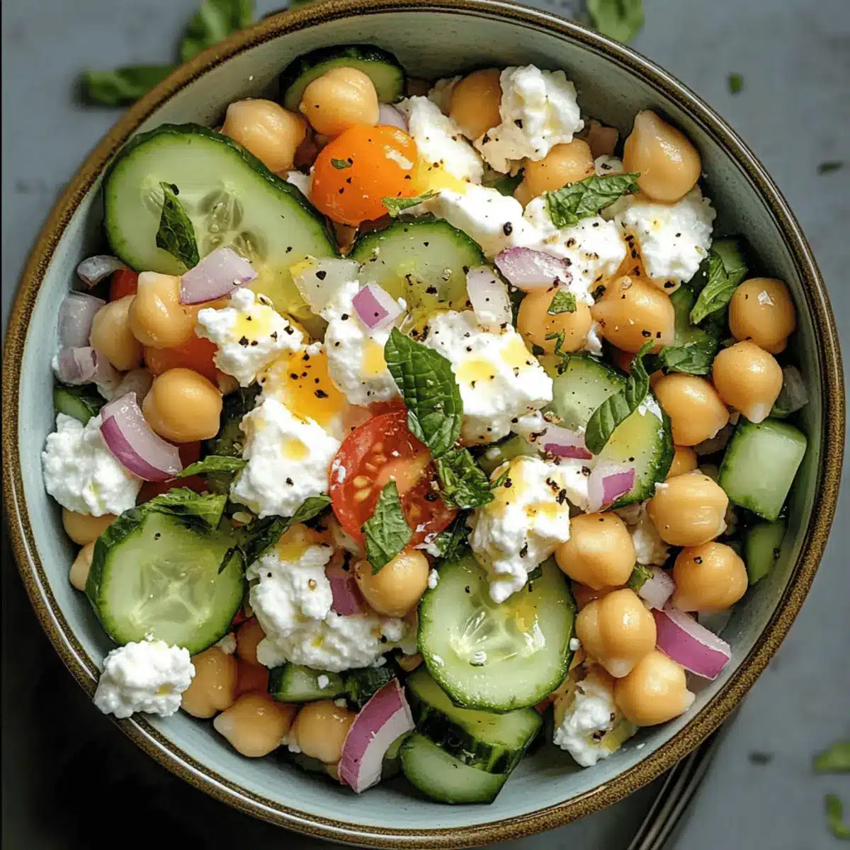 Cottage Cheese and Chickpea Salad nyuhh1