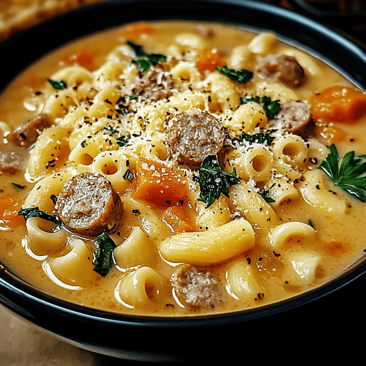 Creamy Parmesan Italian Sausage Ditalini Soup uuykfp