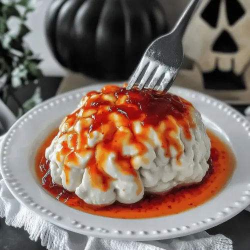Halloween Brain Dip Appetizer