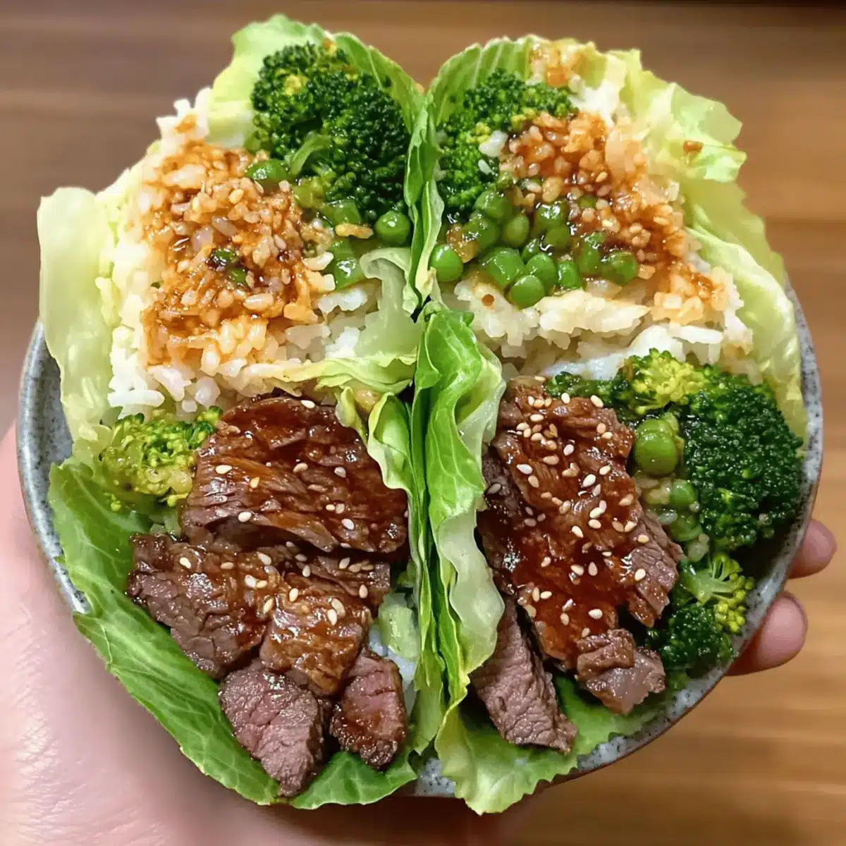Korean BBQ Beef Lettuce Wraps htfkac