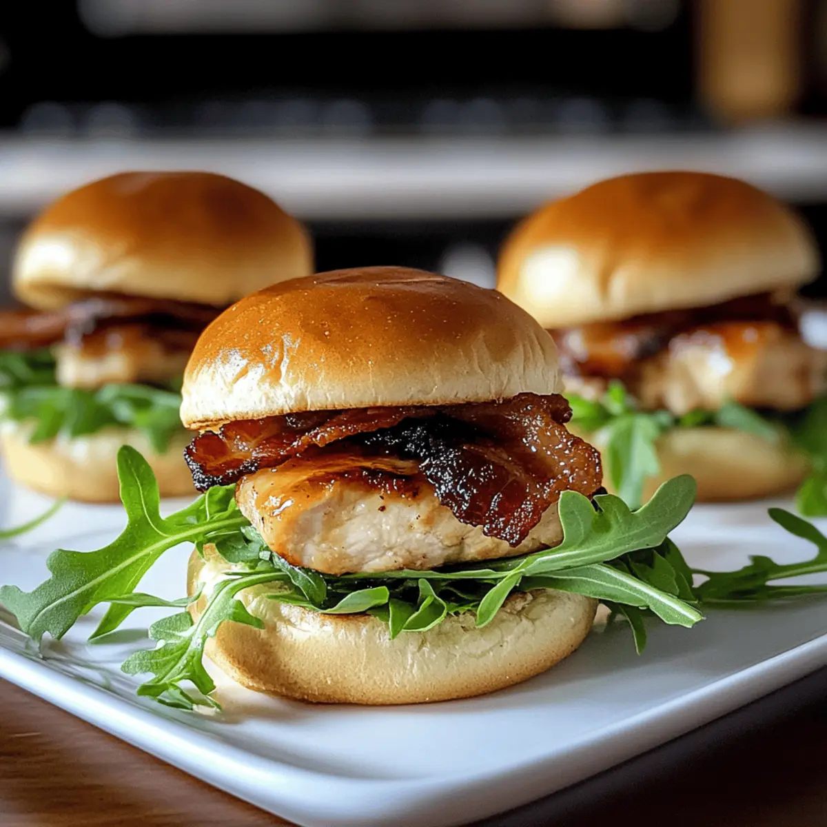 Maple Chicken Bacon Sliders rqf47s
