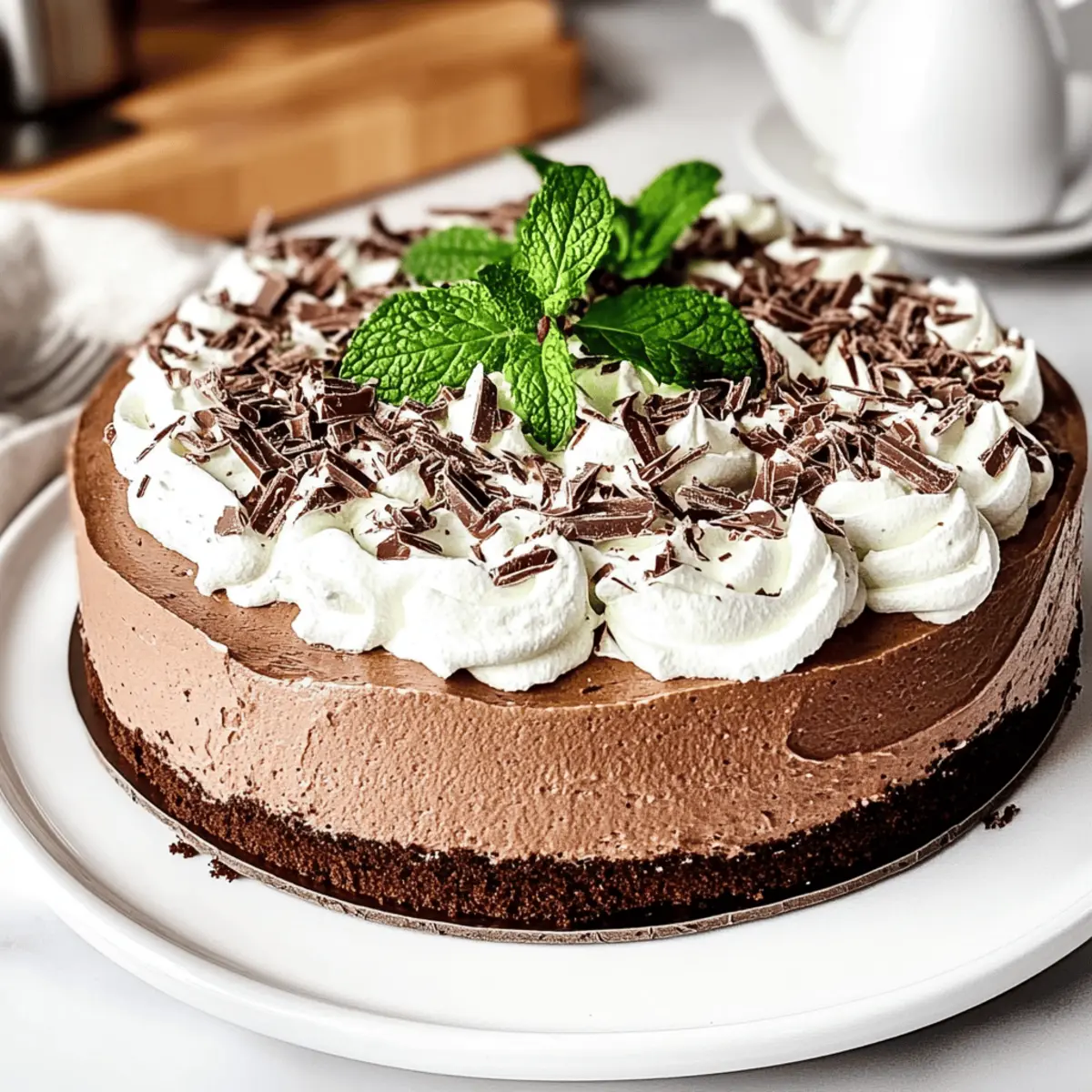 Mint Chocolate Mousse Cake fc0kdn