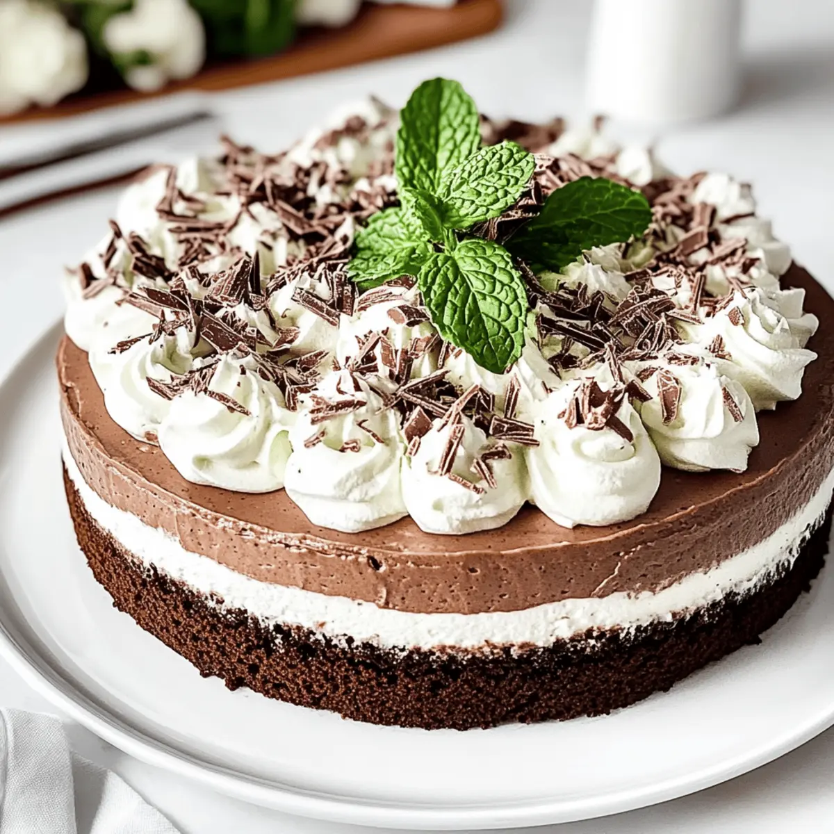 Mint Chocolate Mousse Cake pmload