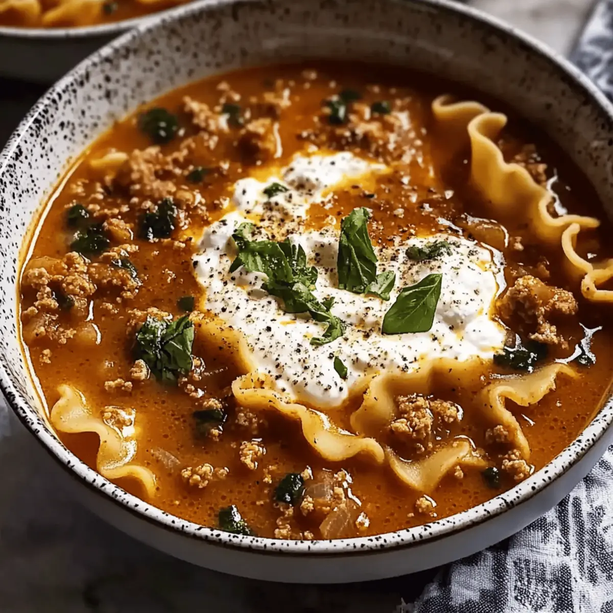 Mouthwatering One Pot Lasagna Soup nzvtnv