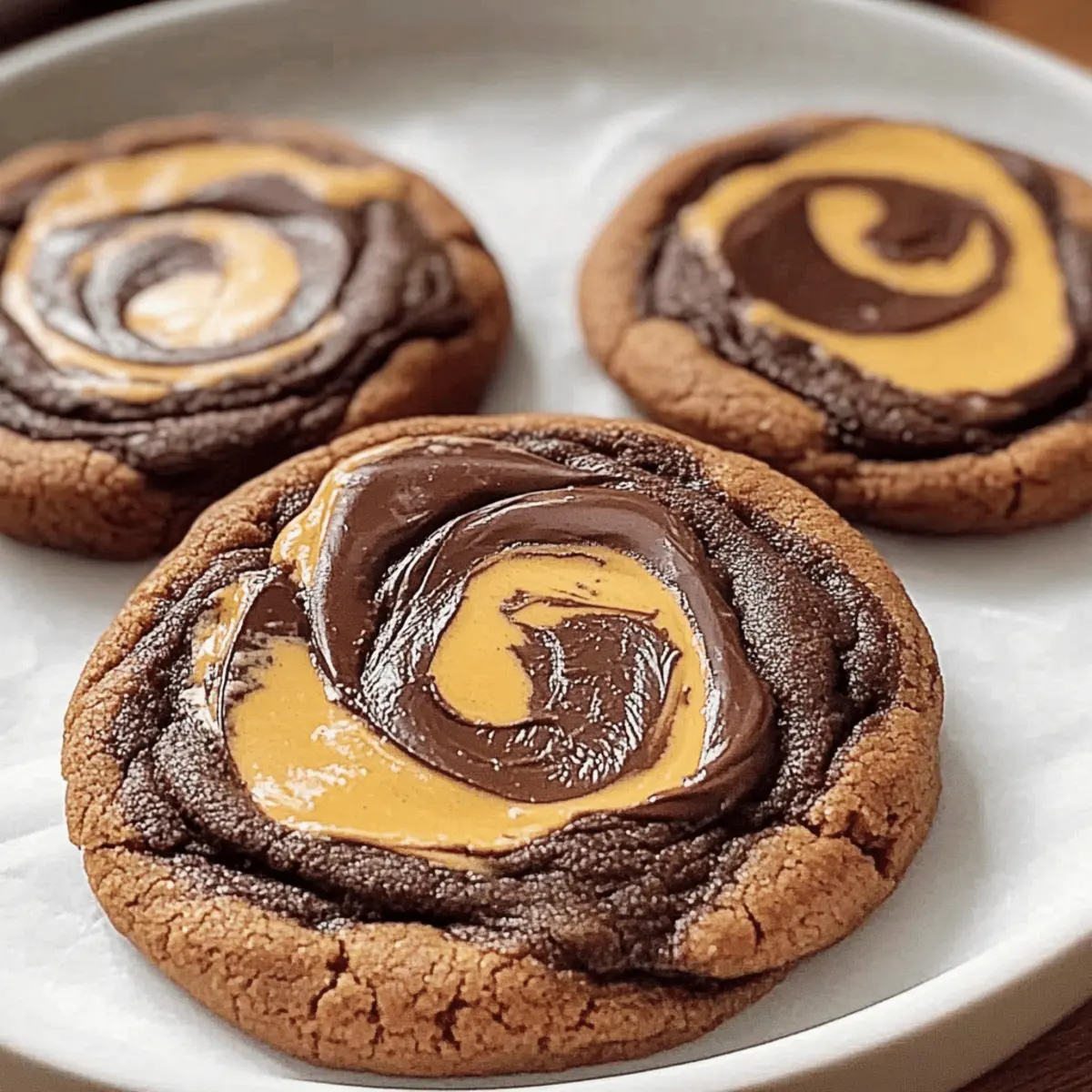 Peanut Butter Chocolate Swirl Cookies coyfcr