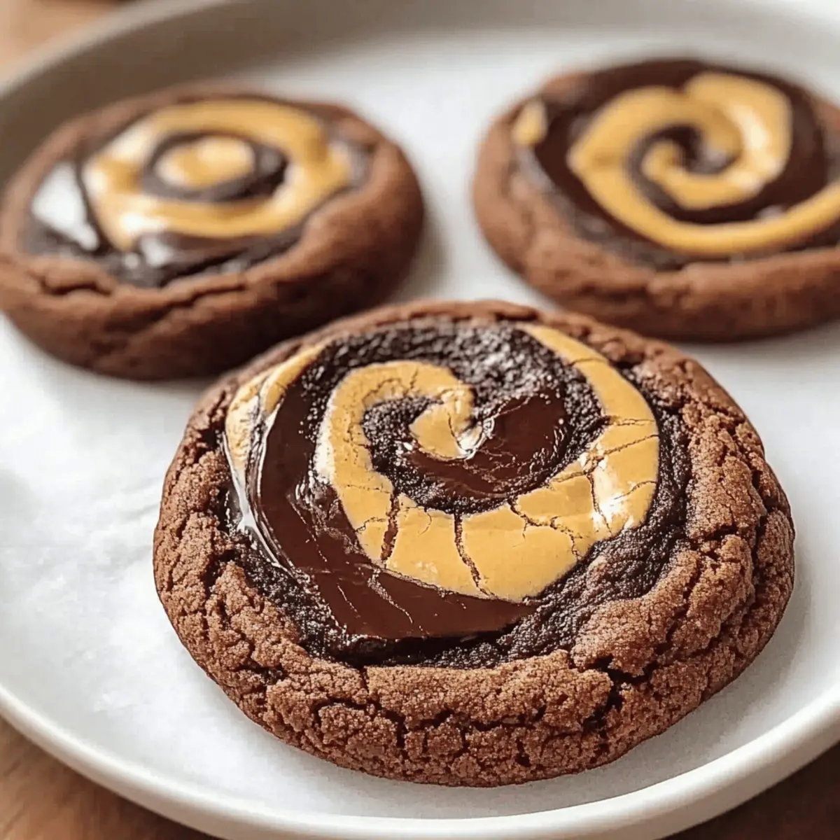Peanut Butter Chocolate Swirl Cookies to8mqr