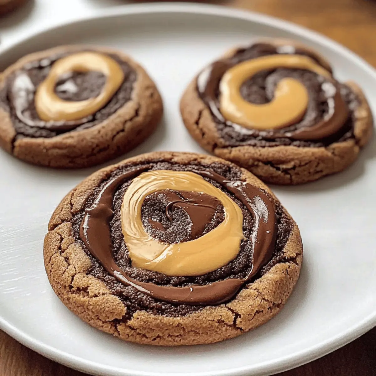 Peanut Butter Chocolate Swirl Cookies ulbbeh