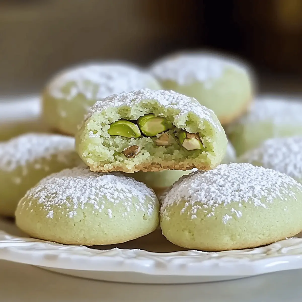 Pistachio Wedding Cookies crownz