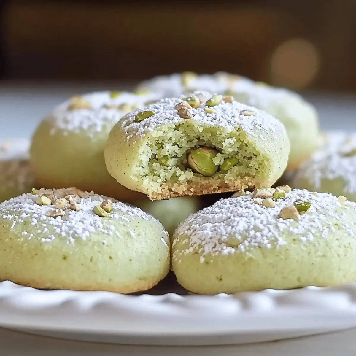 Pistachio Wedding Cookies deregi