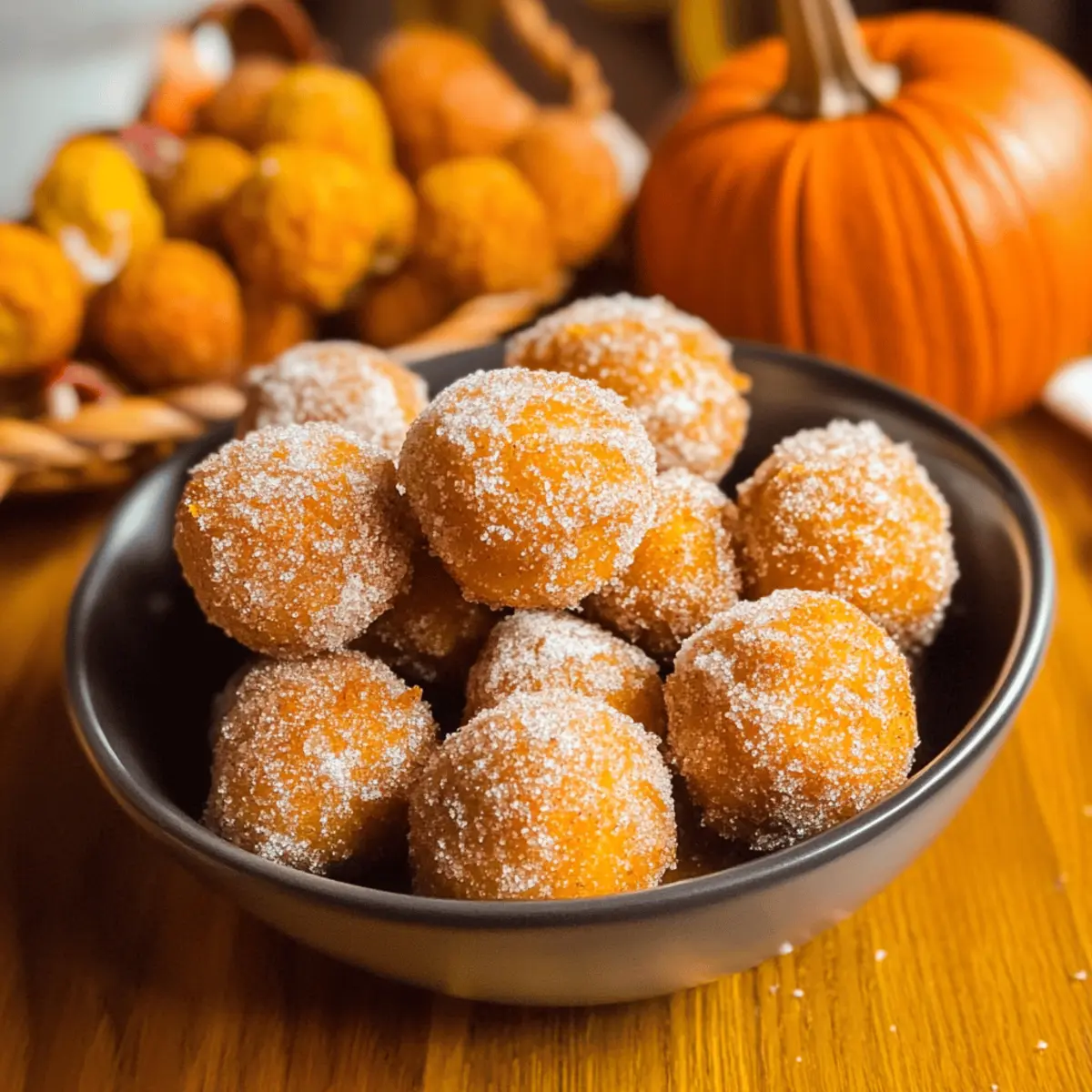 Pumpkin Donut Holes