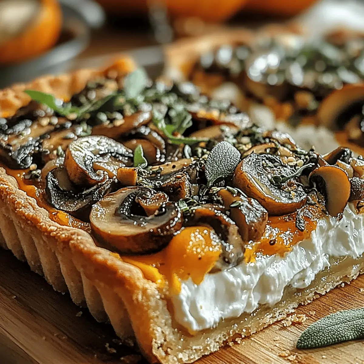 Pumpkin Sage Mushroom Tart ctvd3f