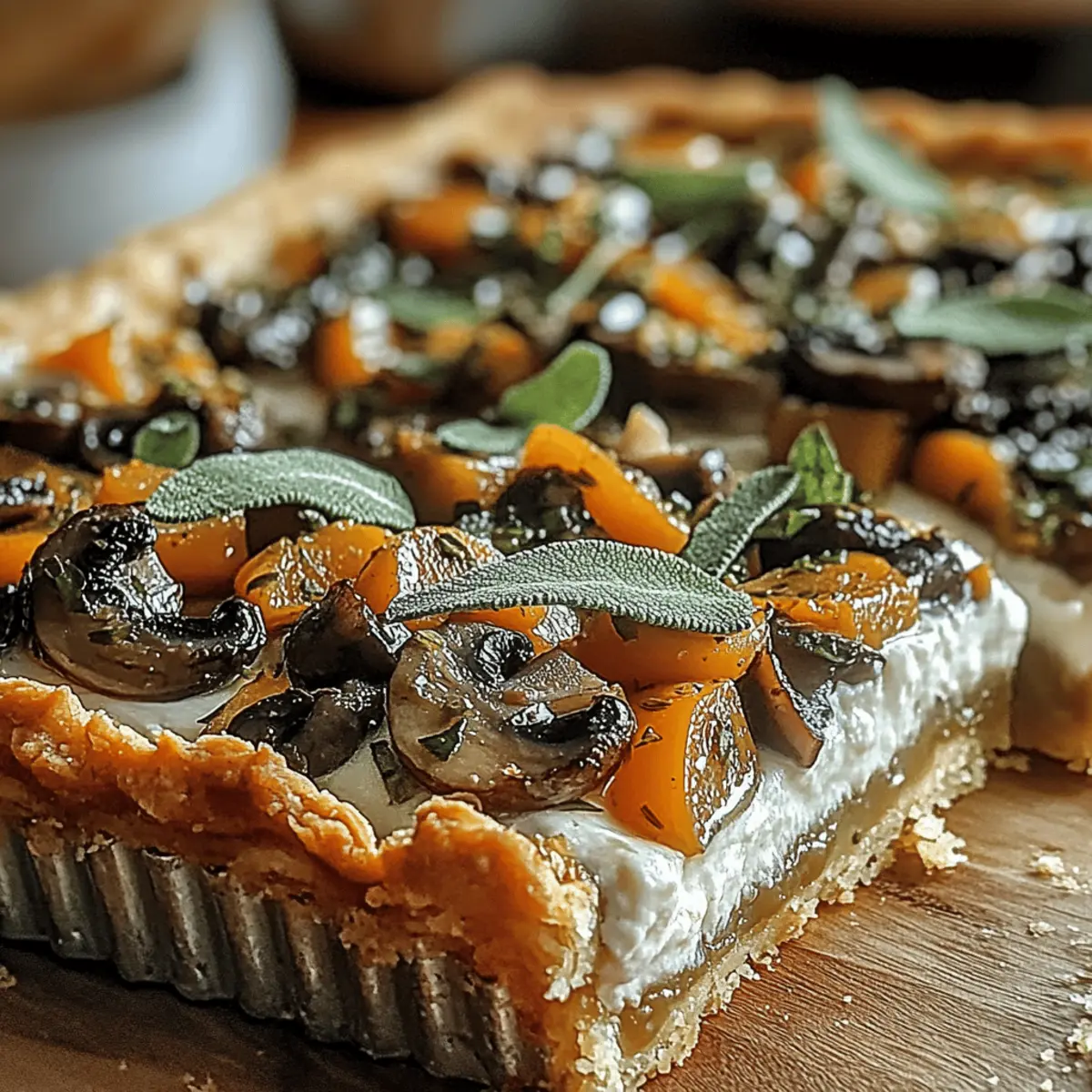 Pumpkin Sage Mushroom Tart oy8rmp