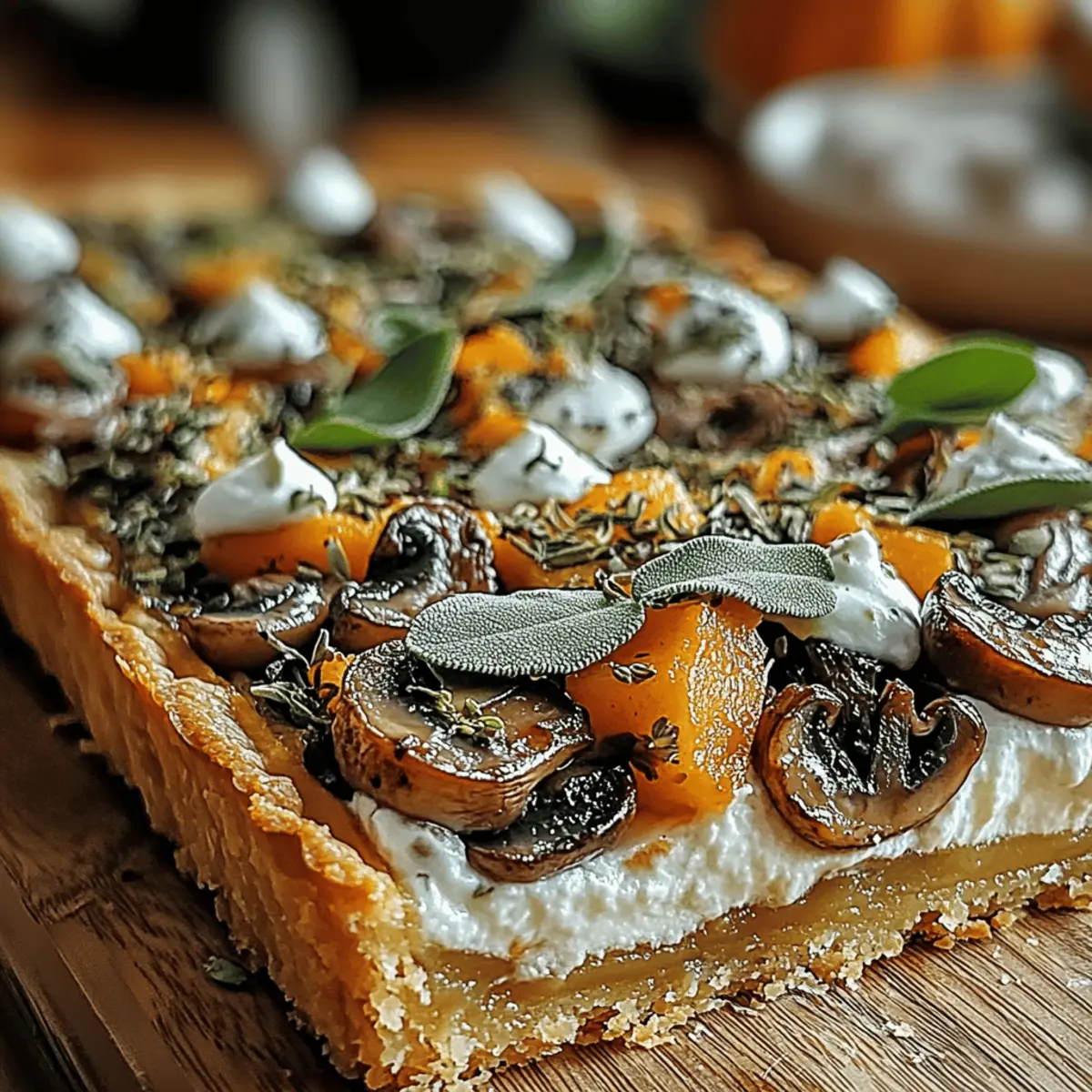 Pumpkin Sage Mushroom Tart r24kcj