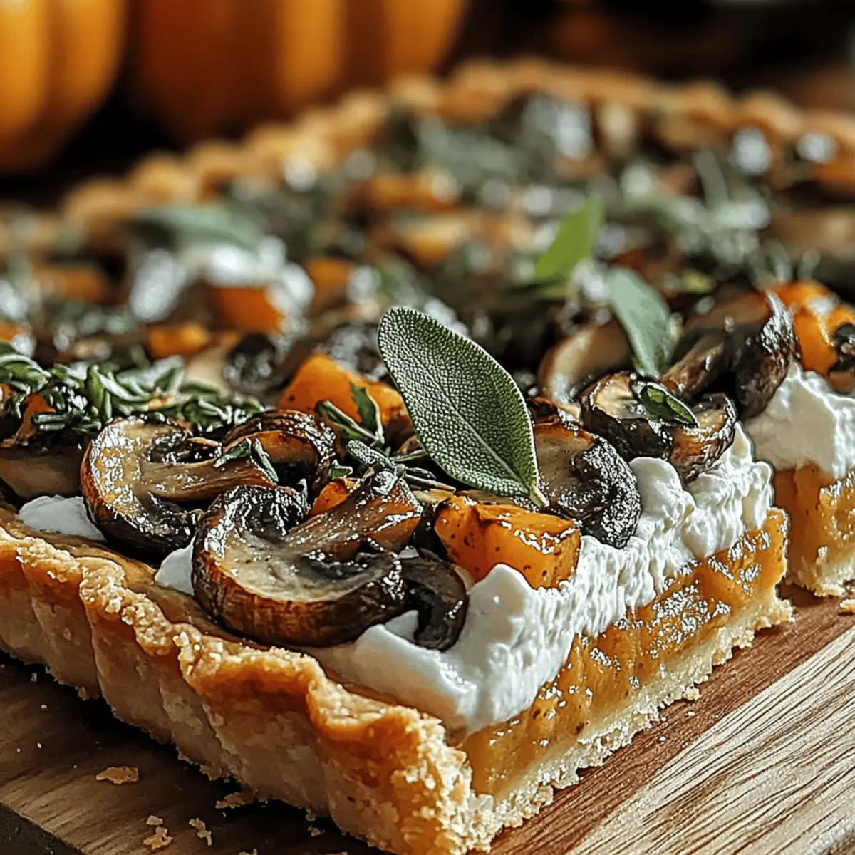 Pumpkin Sage Mushroom Tart voa5tl