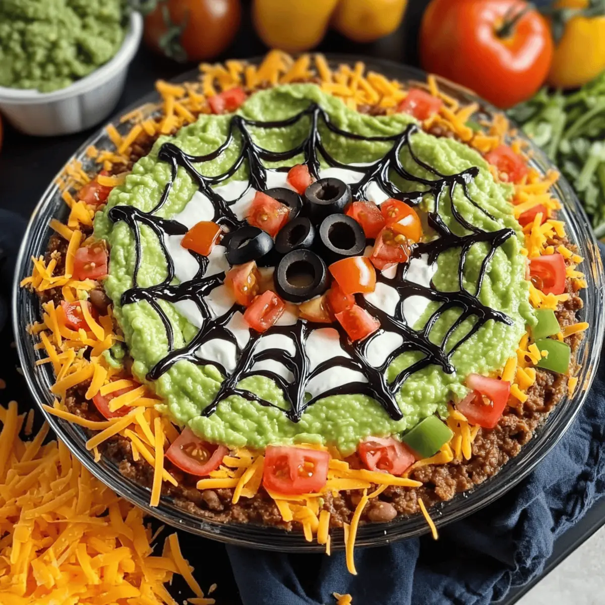 Spider Web Taco Dip alus9i