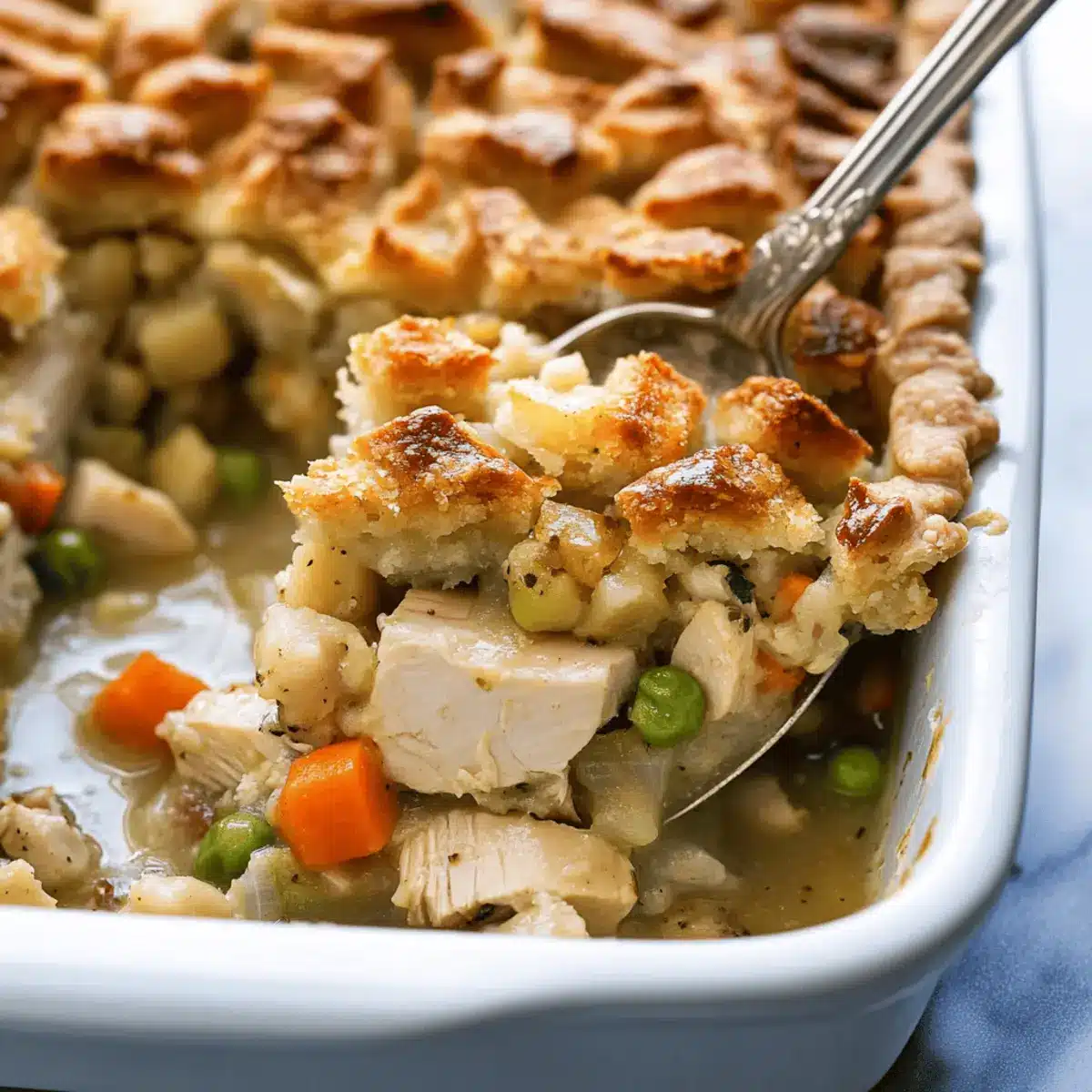 Thanksgiving Turkey Pot Pie with Stuffing Crust qgq81c