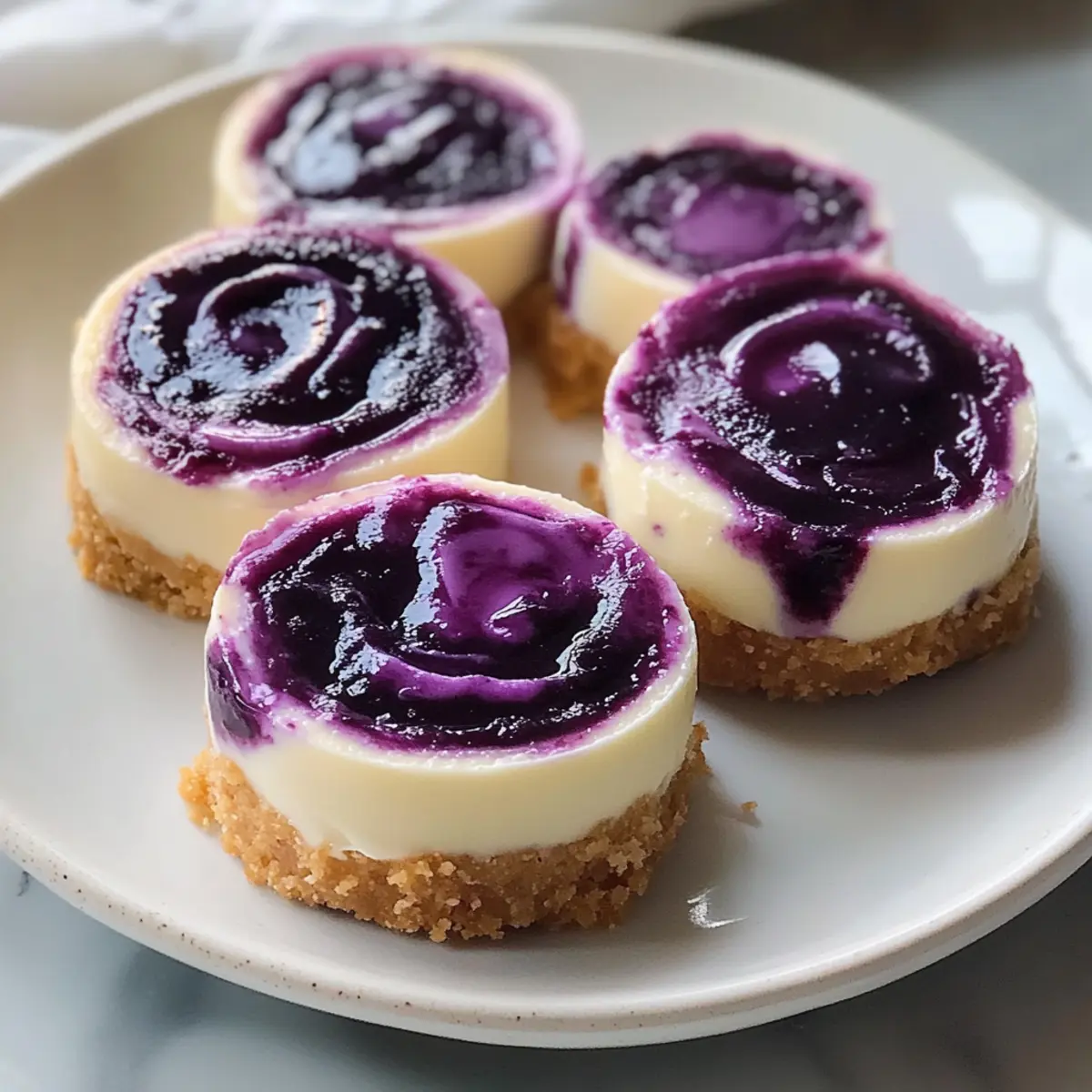 Lemon Blueberry Cheesecakes