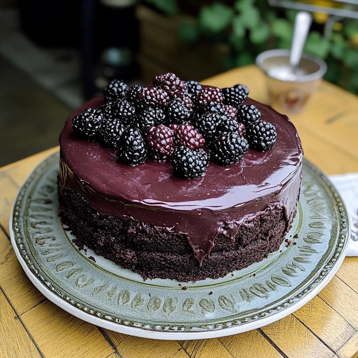 Blackberry Velvet Gothic Cake