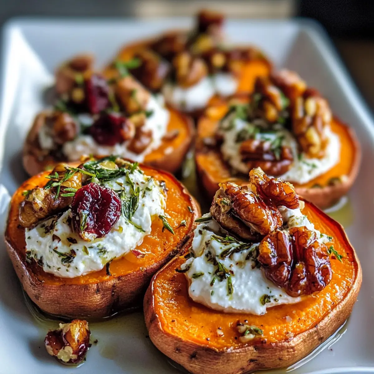 Roasted Sweet Potato Rounds with Creamy Herbed Ricotta Delight 3 7f0e0e5a 28d4 4ff1 875d 5764981e9892br pz47k4