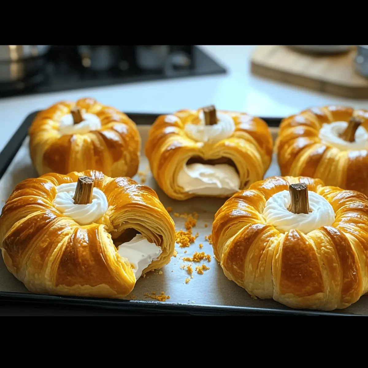 Crescent Pumpkins with Cream Cheese and Pumpkin Pie Bliss 2