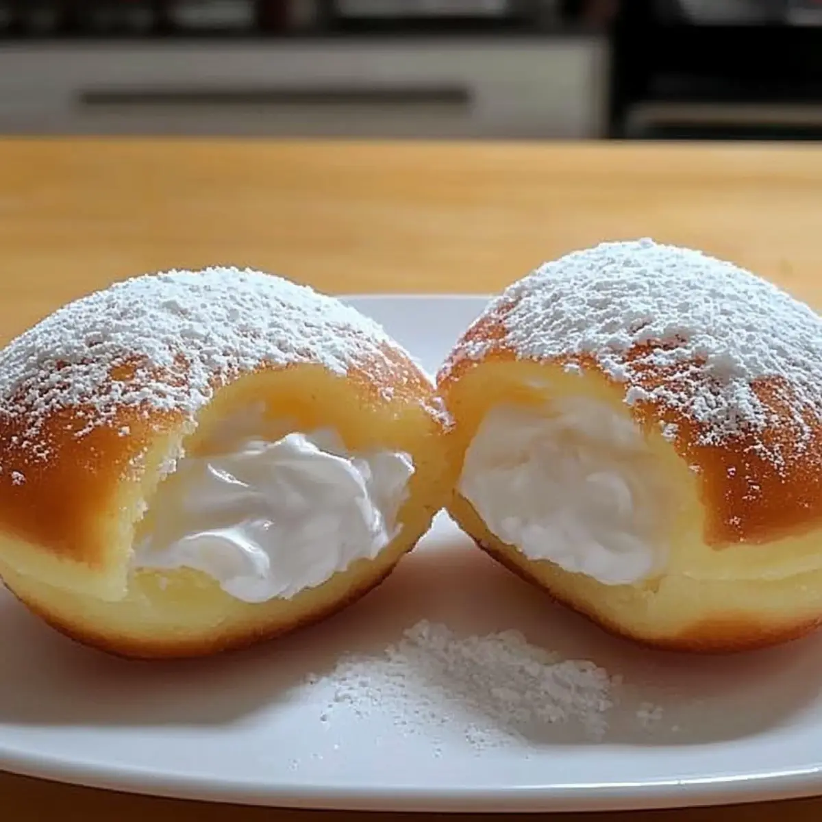 Fluffy Korean Milk Cream Donut