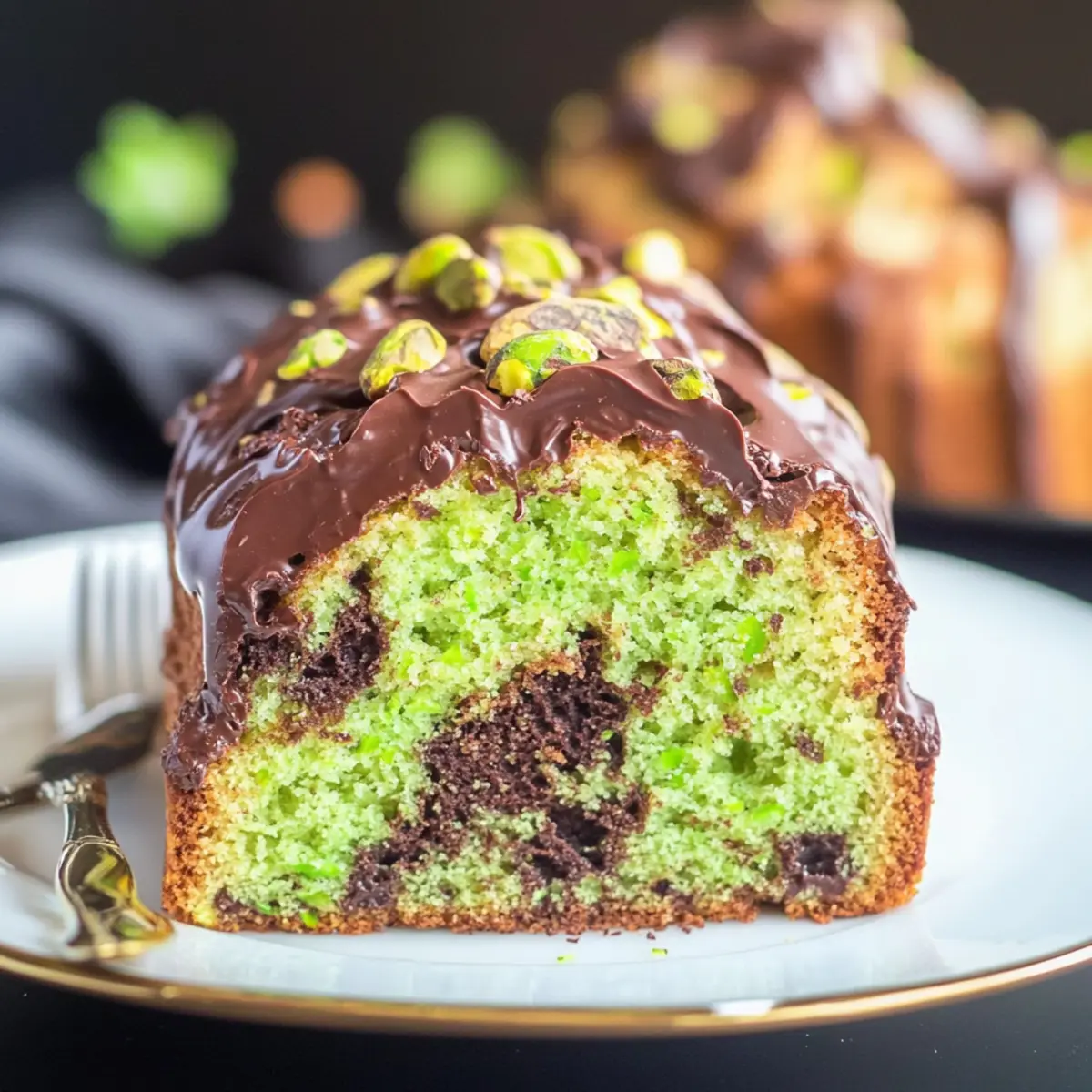 Triple Chocolate Pistachio Bread